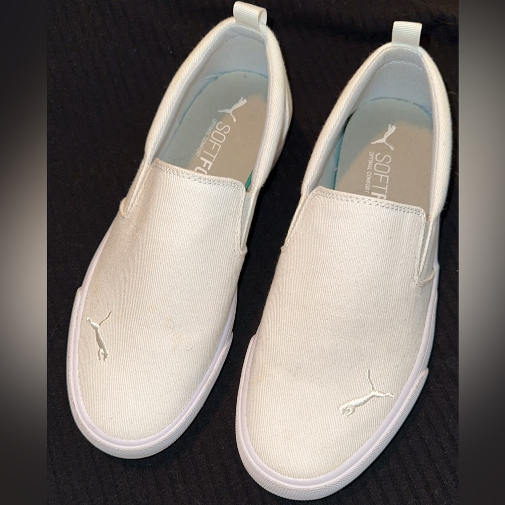 Puma Cream Slip-On Shoes
